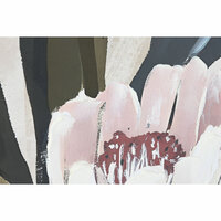 Schilderij Home ESPRIT Groen Roze Blommor Modern (2 Stuks) 3