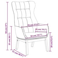 Relaxstoel stof zwart 7