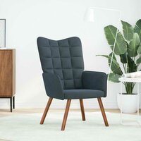 Relaxstoel fluweel donkergrijs 2