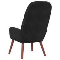 Relaxstoel fluweel zwart 5