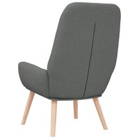 Relaxstoel stof donkergrijs 5