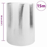 Radiatorfolie Zilver 0.6 x 15 m Aluminium 6