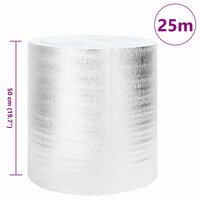 Radiatorfolie Zilver 0,5 x 25 m Aluminium 5