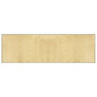 Vloerkleed rechthoekig 60x200 cm bamboe lichtnaturel 2