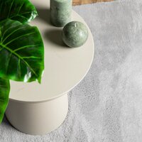 Vloerkleed HUARTE laagpolig zacht wasbaar 120x120 cm grijs 7