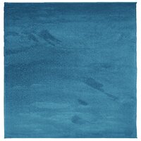 Vloerkleed OVIEDO laagpolig 120x120 cm turquoise 2