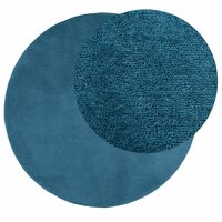 Vloerkleed OVIEDO laagpolig &Oslash; 120 cm turquoise 3