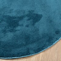 Vloerkleed OVIEDO laagpolig &Oslash; 120 cm turquoise 4