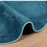 Vloerkleed OVIEDO laagpolig &Oslash; 120 cm turquoise 6