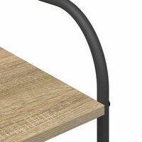 Kledingrek met plank Bruin 120 x 44 x 160 cm Bewerkt hout 9