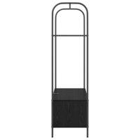 Kledingrek met opslag Zwart 100 x 44 x 160 cm Bewerkt hout 6