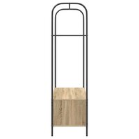 Kledingrek met opslag Bruin 100 x 44 x 160 cm Bewerkt hout 6
