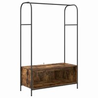 Kledingrek met opslag Bruin 100 x 44 x 160 cm Bewerkt hout 2