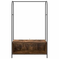 Kledingrek met opslag Bruin 100 x 44 x 160 cm Bewerkt hout 5