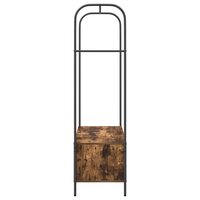 Kledingrek met opslag Bruin 100 x 44 x 160 cm Bewerkt hout 6