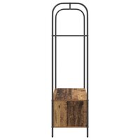 Kledingrek met opslag Bruin 100 x 44 x 160 cm Bewerkt hout 6