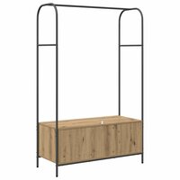 Kledingrek met opslag Bruin 100 x 44 x 160 cm Bewerkt hout 7