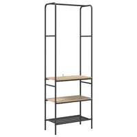 Kledingrek met planken met plank Sonoma eiken 60 x 30 x 171 cm 2