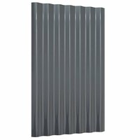 Dakpanelen 12 st 60x36 cm gegalvaniseerd staal antracietkleurig 3