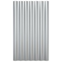 Dakpanelen 36 st 60x36 cm gegalvaniseerd staal zilverkleurig 4