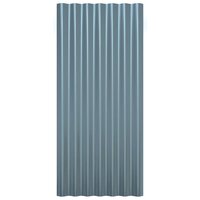 Dakpanelen 12 st 80x36 cm gegalvaniseerd staal grijs 4