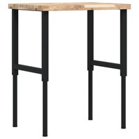 Werkbank rechthoekig 80x60x(73-99,5) cm massief acaciahout 7