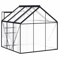 Tuinkas met basisframe 3,61 m&sup3; aluminium antracietkleurig 6