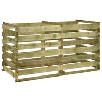 Compostbak met latten ge&iuml;mpregneerd grenenhout 180x90x90 cm 2