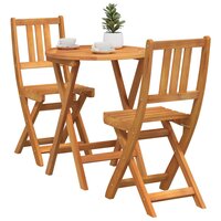 Bistroset 3 pcs Bruin Massief acaciahout 3