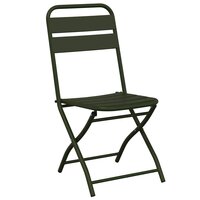 Bistroset 3 pcs Donkergroen Staal 5