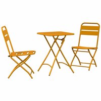 Bistroset 3 pcs Mosterdgeel Staal 2