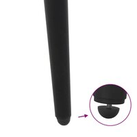 Salontafelpoten conische vorm 4 st 30-31 cm staal zwart 9