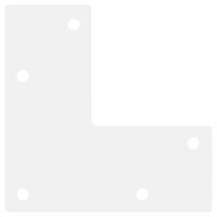 Salontafelpoten conische vorm 4 st 42-43 cm staal wit 7