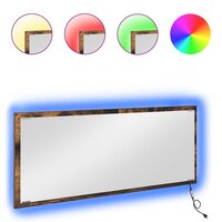 Spiegel met spiegel Gerookt eiken 90 x 8.5 x 37 cm Bewerkt hout 3