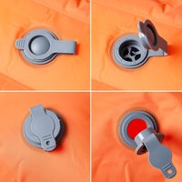 Kampeermatras met kussens zelfopblazend 2-persoons oranje 4