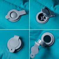 Kampeermatras met kussens zelfopblazend 2-persoons blauw 4