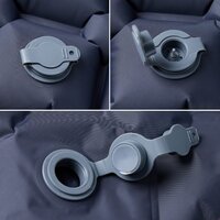 Kampeermatras opblaasbaar 190x58x6 cm 1- persoons grijs 4