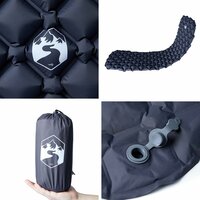 Kampeermatras opblaasbaar 190x58x6 cm 1- persoons grijs 5