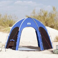 Zwembad Tent met dak azuurblauw 366 x 305 x 231 cm Polyester 4