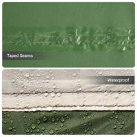 Tenten met dak Groen 256 x 266 x 185 cm Polyester 8