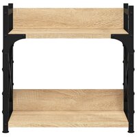 Printerstandaard 2-laags 40x20x40 cm bewerkt hout sonoma eiken 4