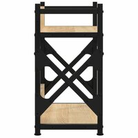 Printerstandaard 2-laags 40x20x40 cm bewerkt hout sonoma eiken 5