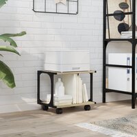 Printerkastje 2-laags 41x28x33,5 cm hout sonoma eiken 3