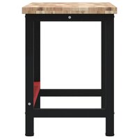 Werkbank rechthoekig 140x60x83 cm massief acaciahout 6