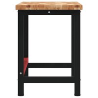 Werkbank rechthoekig 140x60x83 cm massief acaciahout 6