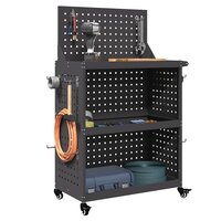 Gereedschapswagen Zwart 65 x 35 x 111 cm Koudgewalst staal 3