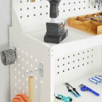 Gereedschapswagen Wit 65 x 35 x 111 cm Koudgewalst staal 4