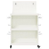 Gereedschapswagen Wit 65 x 35 x 111 cm Koudgewalst staal 5