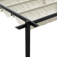 Wandgemonteerde Pergola Cr&egrave;me Staal 8