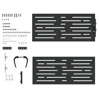 Tuinpoort met slot Zwart 105 x 100 cm Poedergecoat staal 8